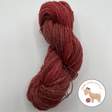 Red Wool/Bamboo/Silk Handspun